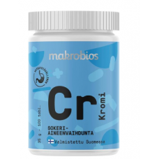Препарат с хромом Makrobios Krom 50 mcg 100шт Препарат с хромом Makrobios Krom 50 mcg 100шт