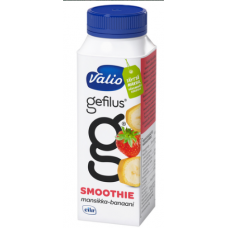 Йогуртовый смузи без лактозы Valio Gefilus Smoothie Mansikka-Banaani 2,5 дл клубника-банан Йогуртовый смузи без лактозы Valio Gefilus Smoothie Mansikka-Banaani 2,5 дл клубника-банан
