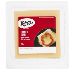 Сыр сливочный Xtra Edam 150г в нарезке Сыр сливочный Xtra Edam 150г в нарезке