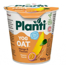 Ферментированный овсяный йогурт Planti YogOat Манго и маракуйя 150 г Ферментированный овсяный йогурт Planti YogOat Манго и маракуйя 150 г