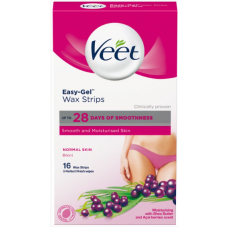 Восковые полоски Veet Wax Strips Bikini 16шт Восковые полоски Veet Wax Strips Bikini 16шт