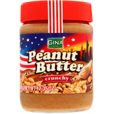 Арахисовая паста Gina Peanut butter crunchy 350г хрустящая Арахисовая паста Gina Peanut butter crunchy 350г хрустящая