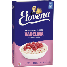 Овсяная каша с малиной быстрого приготовления Elovena Vadelma Annospikapuuro 6х35г 210г Овсяная каша с малиной быстрого приготовления Elovena Vadelma Annospikapuuro 6х35г 210г