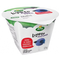 Йогурт черничный Arla Luonto+ AB mustikka 175г без лактозы Йогурт черничный Arla Luonto+ AB mustikka 175г без лактозы