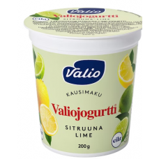 Йогурт без лактозы Valiogurtti 200 г лимон-лайм Йогурт без лактозы Valiogurtti 200 г лимон-лайм