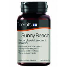 Пищевая добавка для улучшения загара BERTIL'S ACTIVE SUNNY BEACH 90 шт Пищевая добавка для улучшения загара BERTIL'S ACTIVE SUNNY BEACH 90 шт