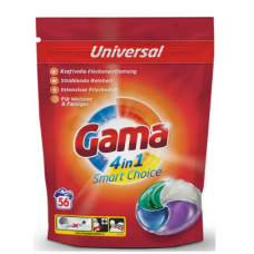 Гелевые капсулы для стирки Gama 4in1 56 шт Гелевые капсулы для стирки Gama 4in1 56 шт