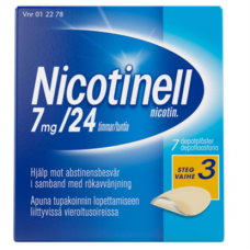 Никотиновый пластырь NICOTINELL DEPOTLAASTARI 7mg/ 24часа 7шт Никотиновый пластырь NICOTINELL DEPOTLAASTARI 7mg/ 24часа 7шт