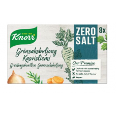 Кубики овощного бульона Knorr Zero Salt 8x9г Кубики овощного бульона Knorr Zero Salt 8x9г