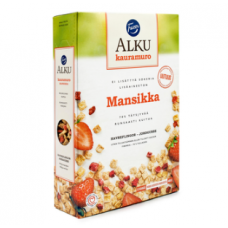 Каша овсяная Fazer Alku Kauramuro Mansikka 400г клубника Каша овсяная Fazer Alku Kauramuro Mansikka 400г клубника