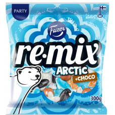 Ассорти жевательных конфет Fazer Remix Arctic + шоколад 300г Ассорти жевательных конфет Fazer Remix Arctic + шоколад 300г
