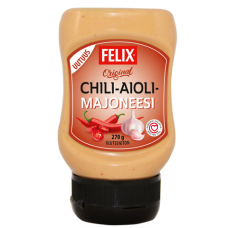 Майонез с чесноком и перцем чили Felix Chili-Aiolimajoneesi 270г Майонез с чесноком и перцем чили Felix Chili-Aiolimajoneesi 270г
