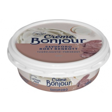 Сливочный сыр Creme Bonjour Savuporo 200г копченый с олениной без лактозы Сливочный сыр Creme Bonjour Savuporo 200г копченый с олениной без лактозы