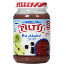 Фруктово ягодное пюре Piltti Pohjoisen Maut Herukkaiset Palat 190 г с 8 месяцев яблоко черная смородина Фруктово ягодное пюре Piltti Pohjoisen Maut Herukkaiset Palat 190 г с 8 месяцев яблоко черная смородина
