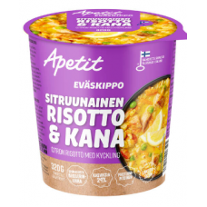 Готовый обед Apetit Evaskippo Ризотто с лимоном и курицей 320г Готовый обед Apetit Evaskippo Ризотто с лимоном и курицей 320г