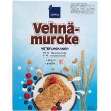 Хлебцы из пшеничных хлопьев Rainbow vehnamuroke 24шт 430г Хлебцы из пшеничных хлопьев Rainbow vehnamuroke 24шт 430г