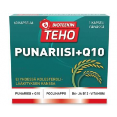 Ферментированный красный рис и убихинон Bioteekin Teho + Q 10 60капсул Ферментированный красный рис и убихинон Bioteekin Teho + Q 10 60капсул