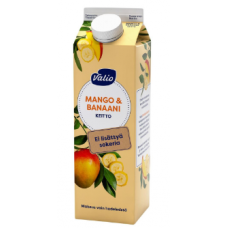 Кисель манго-банан Valio mango-banaani 1л без добавления сахара, без подсластителей Кисель манго-банан Valio mango-banaani 1л без добавления сахара, без подсластителей