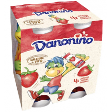 Напиток Danone Danonino клубничный йогуртовый 4х100г Напиток Danone Danonino клубничный йогуртовый 4х100г