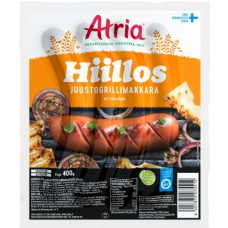 Колбаски гриль с сыром Atria Hiillos Juusto grillimakkara 400г Колбаски гриль с сыром Atria Hiillos Juusto grillimakkara 400г