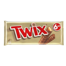 Батончики с песочным печеньем и карамелью Twix 6X50г Батончики с песочным печеньем и карамелью Twix 6X50г