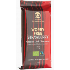 Плитка темного шоколада с клубникой Dammenberg Organic Fair Trade 70 г Плитка темного шоколада с клубникой Dammenberg Organic Fair Trade 70 г
