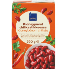 Фасоль в соусе чили Rainbow Kidneypavut Chilikastikkeessa 390г Фасоль в соусе чили Rainbow Kidneypavut Chilikastikkeessa 390г