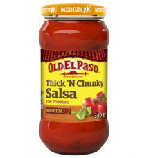Мексиканская томатная сальса средней крепости Old El Paso Thick and Chunky Salsa Medium 340г Мексиканская томатная сальса средней крепости Old El Paso Thick and Chunky Salsa Medium 340г