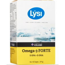Рыбий жир LYSI Omega-3 Forte Vahva 64+16 капсул Рыбий жир LYSI Omega-3 Forte Vahva 64+16 капсул