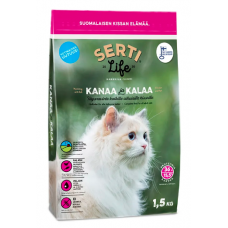 Сухой корм для кошек с курицей и рыбой SERTLIFE 1,5кг Сухой корм для кошек с курицей и рыбой SERTLIFE 1,5кг