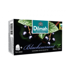 Чай черный в пакетиках DILMAH со вкусом черной смородины 20 х 1,5 г Чай черный в пакетиках DILMAH со вкусом черной смородины 20 х 1,5 г