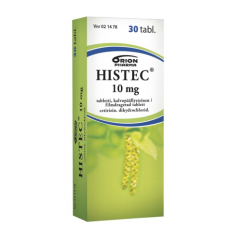Таблетки при аллергии HISTEC 10 МГ 28шт Таблетки при аллергии HISTEC 10 МГ 28шт