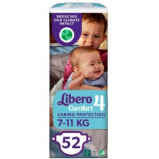 Подгузники Libero Comfort размер 4 ,на вес 7-11кг, 52шт Подгузники Libero Comfort размер 4 ,на вес 7-11кг, 52шт