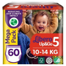 Подгузник Libero Up&Go Mega Pack размер 5 на 10-14 кг 60 шт Подгузник Libero Up&Go Mega Pack размер 5 на 10-14 кг 60 шт