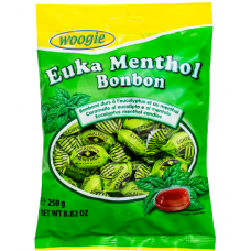 Карамель Woogie Euka Menthol Bonbon Woogie 250г с ментолом и эвкалиптом Карамель Woogie Euka Menthol Bonbon Woogie 250г с ментолом и эвкалиптом