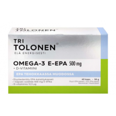 Препарат TRI TOLONEN E-EPA + D-VITAMIINI 500мг 60шт Препарат TRI TOLONEN E-EPA + D-VITAMIINI 500мг 60шт