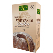Мука цельнозерновая рисовая Viljatuote taysjyvariisijauho gluteeniton 500г без глютена темная Мука цельнозерновая рисовая Viljatuote taysjyvariisijauho gluteeniton 500г без глютена темная