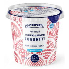 Турецкий йогурт без лактозы Juustoportti pehmea turkkilainen jogurtti 350г Турецкий йогурт без лактозы Juustoportti pehmea turkkilainen jogurtti 350г