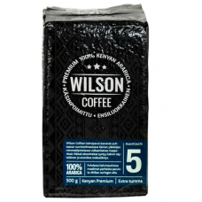 Кенийский молотый кофе Wilson Coffee № 5 100% 500г экстра черный Кенийский молотый кофе Wilson Coffee № 5 100% 500г экстра черный