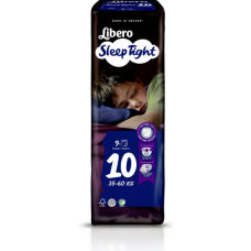 Подгузники трусики Libero SleepTight 10 на вес 35-60кг 9шт Подгузники трусики Libero SleepTight 10 на вес 35-60кг 9шт