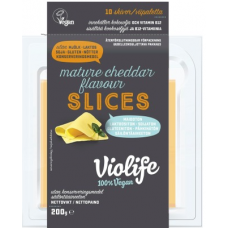 Веганские ломтики зрелого чеддера Violife 100% Vegan Mature Cheddar Flavour Slices 200г Веганские ломтики зрелого чеддера Violife 100% Vegan Mature Cheddar Flavour Slices 200г