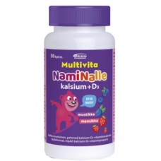 Жевательные мишки с кальцием и витамином д3 MULTIVITA NAMINALLE KALSIUM+D3 100mg/5mcg 50шт Жевательные мишки с кальцием и витамином д3 MULTIVITA NAMINALLE KALSIUM+D3 100mg/5mcg 50шт
