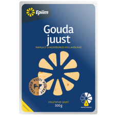 Сливочный сыр без лактозы E-PIIM Juust Gouda 300г в нарезке Сливочный сыр без лактозы E-PIIM Juust Gouda 300г в нарезке