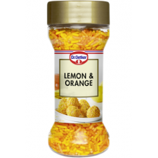 Декоративные гранулы с лимоном и апельсином для выпечки Dr. Oetker Lemon&Orange 50 г Декоративные гранулы с лимоном и апельсином для выпечки Dr. Oetker Lemon&Orange 50 г