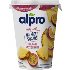 Ферментированный соевый йогурт Alpro More Fruit No Added Sugars 400г Ананас Маракуйя Ферментированный соевый йогурт Alpro More Fruit No Added Sugars 400г Ананас Маракуйя