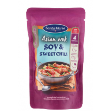 Азиатский соус Santa Maria Asian Wok Soy & Sweet Chili 150г соевый соус и сладкий перец чили Азиатский соус Santa Maria Asian Wok Soy & Sweet Chili 150г соевый соус и сладкий перец чили