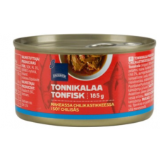 Тунец в сладком соусе чили Rainbow Tonnikalaa Makeassa Chilikastikkeessa 185г Тунец в сладком соусе чили Rainbow Tonnikalaa Makeassa Chilikastikkeessa 185г