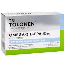 Рыбий жир Tolonen Omega-3 E-EPA 500 мг 60шт Рыбий жир Tolonen Omega-3 E-EPA 500 мг 60шт