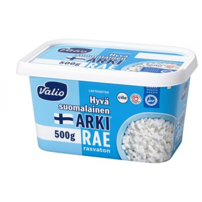 Творог без лактозы Valio Hyva Suomalainen Arki Rae Rasvaton 500г обезжиренный