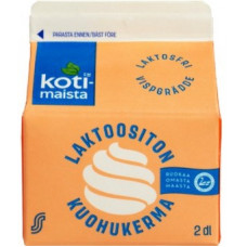 Сливки для взбивания Kotimaista laktoositon kuohukerma 200мл без лактозы Сливки для взбивания Kotimaista laktoositon kuohukerma 200мл без лактозы